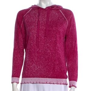 Minnie Rose Fuchsia Hoodie light weight cotton Sweater